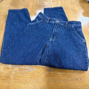 Madewell Women's Straight Leg Jeans in Dark Blue